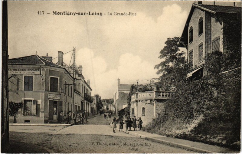 Carte postale ancienne Montigny La Grande Rue