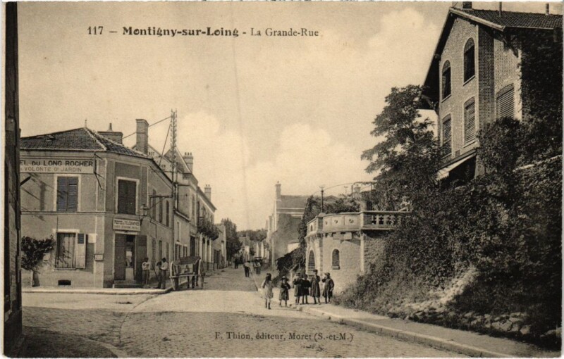 Carte postale ancienne Montigny La Grande Rue