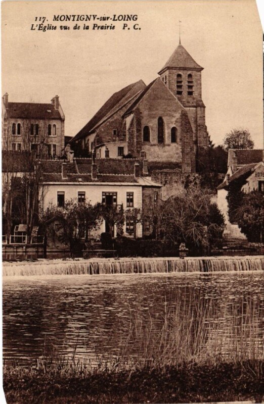Carte postale ancienne Montigny Eglise