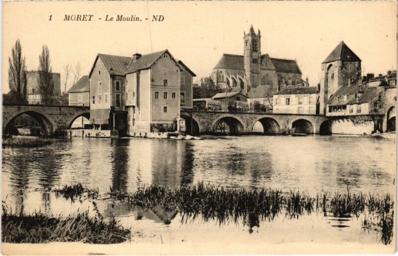Carte postale ancienne Moret Le Moulin