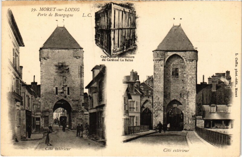 Carte postale ancienne Moret Porte de Bourgogne