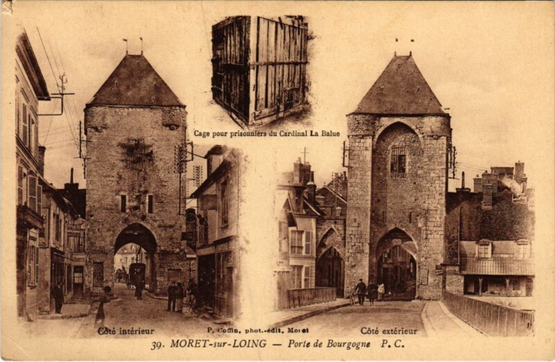 Carte postale ancienne Moret Porte de Bourgogne