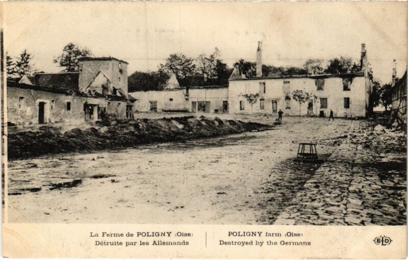 Carte postale ancienne La Ferme de Polligny