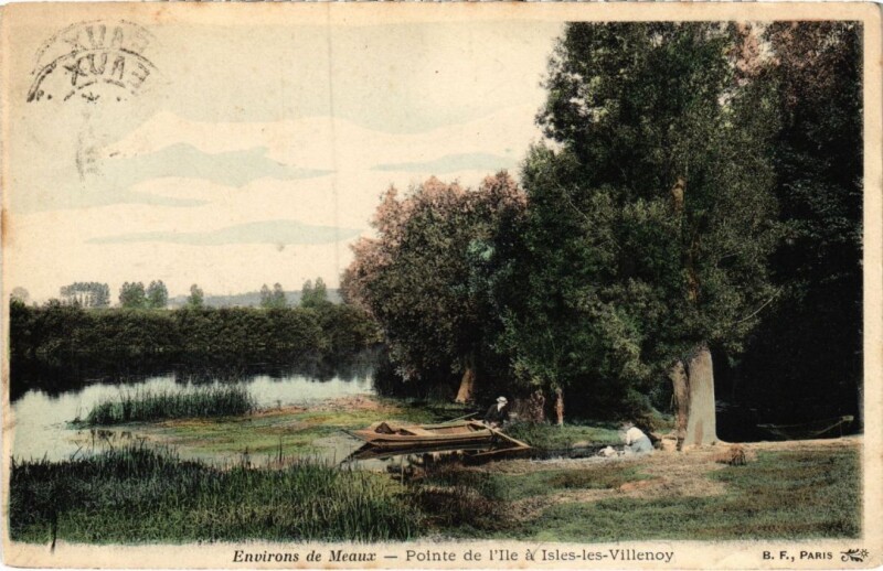 Carte postale ancienne Env.de Meaux Pointe de l'Ile à Meaux
