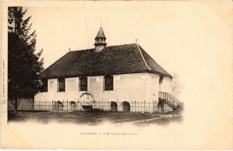 Carte postale ancienne Jouarre Crypte Saint-Paul à Jouarre