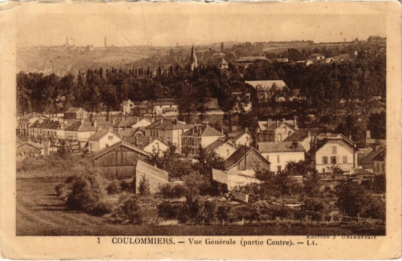Carte postale ancienne Coulommiers vue generale à Coulommiers