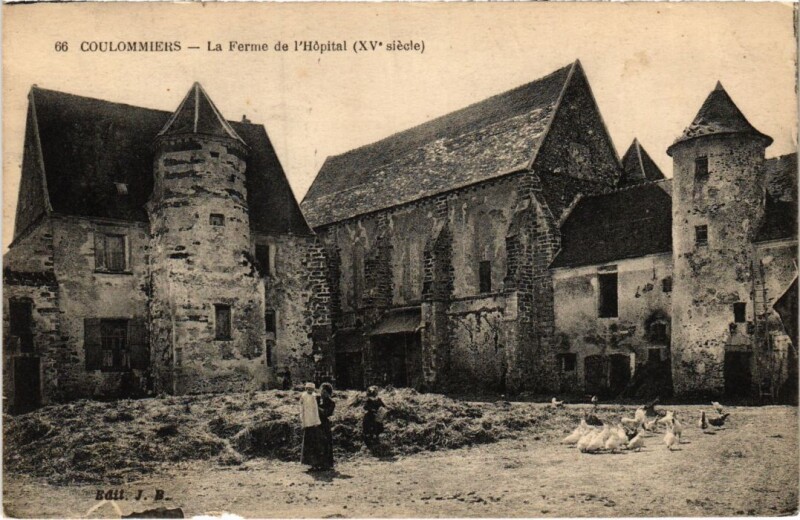 Carte postale ancienne Coulommiers La Ferme de l'Hopital à Coulommiers