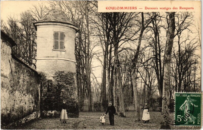 Carte postale ancienne Coulommiers Derniers vestiges des Remparts à Coulommiers