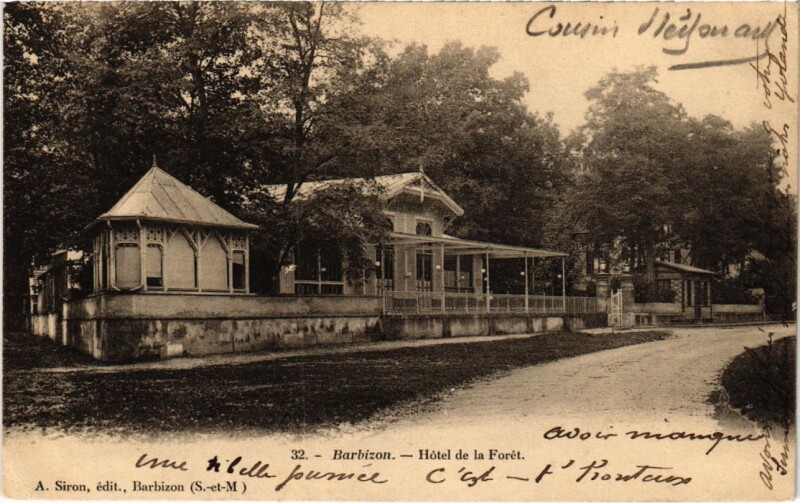 Carte postale ancienne Barbizon Hotel de la Foret à Barbizon