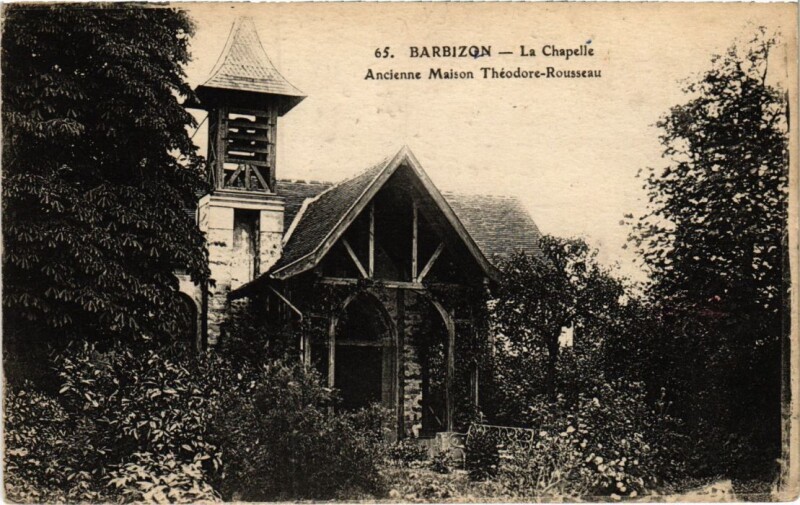 Carte postale ancienne Barbizon La Chapelle à Barbizon