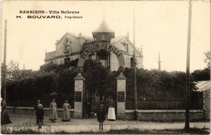 Carte postale ancienne Barbizon Villa Bellevue à Barbizon