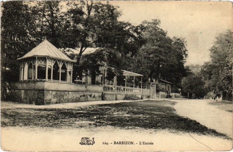 Carte postale ancienne Barbizon Entree à Barbizon