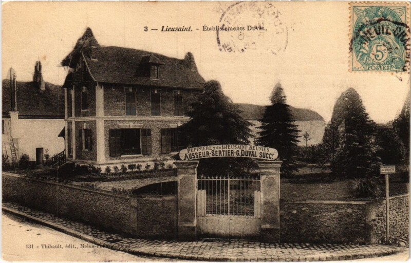 Carte postale ancienne Lieusaint Etablissements du Val à Lieusaint