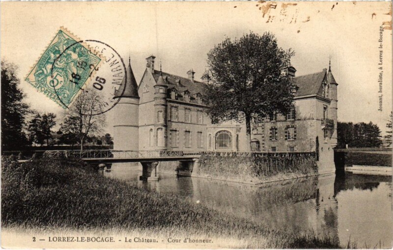 Carte postale ancienne Lorrez le Bocage Le Chateau
