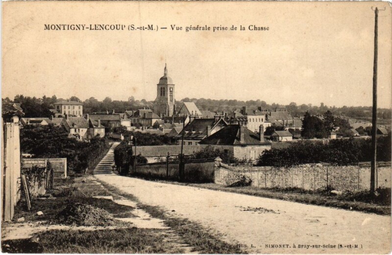 Carte postale ancienne Montigny vue generale