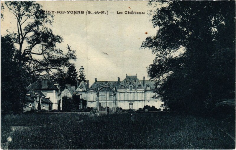 Carte postale ancienne Misy sur Yonne Le Chateau à Misy-sur-Yonne