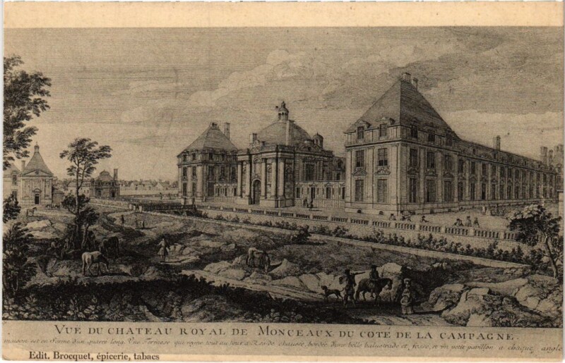 Carte postale ancienne Montceau vue du Chateau