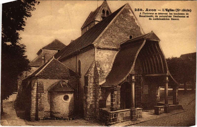 Carte postale ancienne Avon Eglise