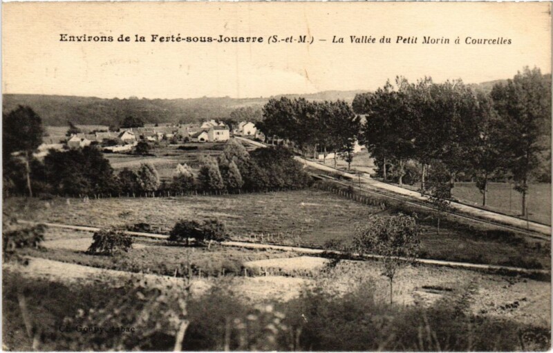 Carte postale ancienne Courcelles La Valle du Petit Morin