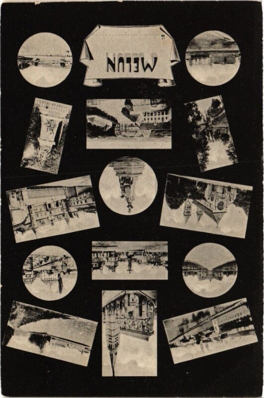 Carte postale ancienne Melun souvenir à Melun