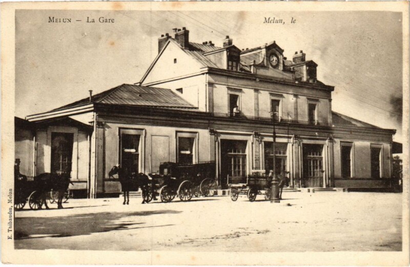 Carte postale ancienne Melun La Gare à Melun