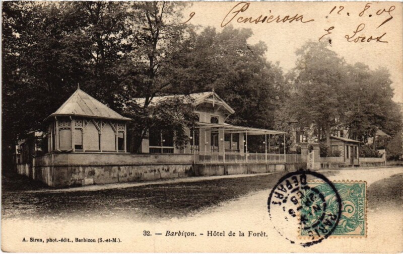 Carte postale ancienne Barbizon Hotel de la Foret à Barbizon