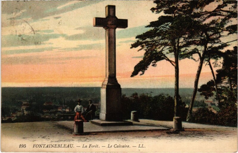Carte postale ancienne Foret de Fontainebleau Le Calvaire à Fontainebleau