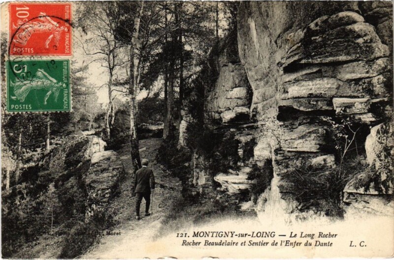 Carte postale ancienne Montigny Le Long Rocher