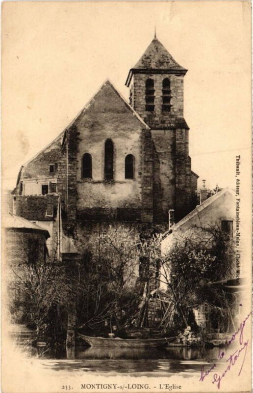 Carte postale ancienne Montigny Eglise