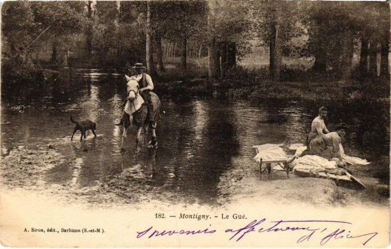 Carte postale ancienne Montigny Le Gue