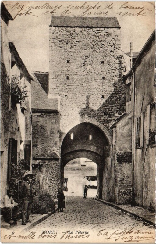 Carte postale ancienne Moret La Poterne