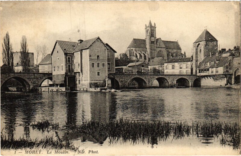 Carte postale ancienne Moret Le Moulin