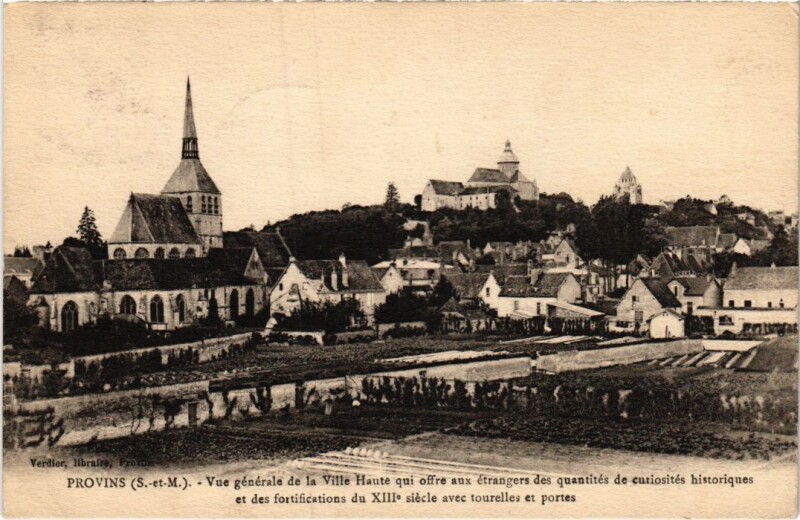 Carte postale ancienne Provins vue generale à Provins