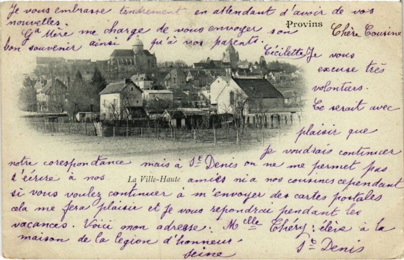 Carte postale ancienne Provins La Ville Haute à Provins