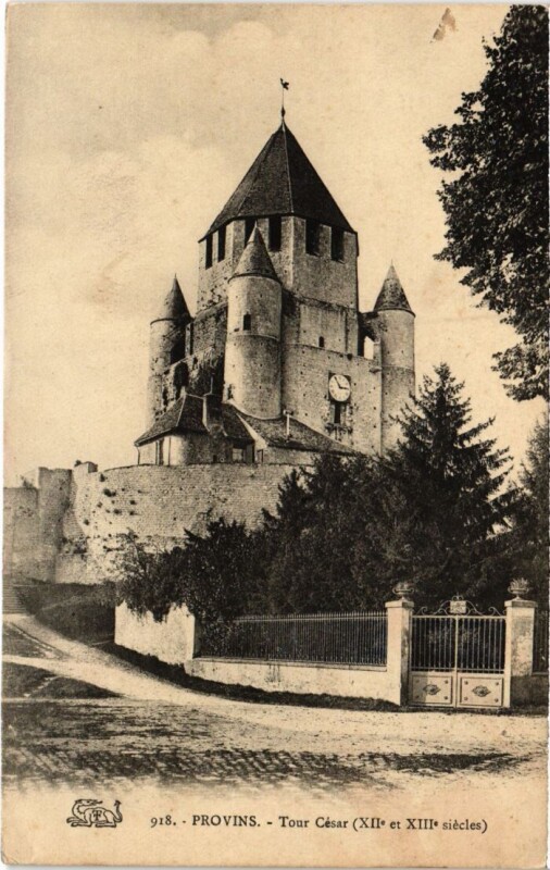 Carte postale ancienne Provins Tour Cesar à Provins