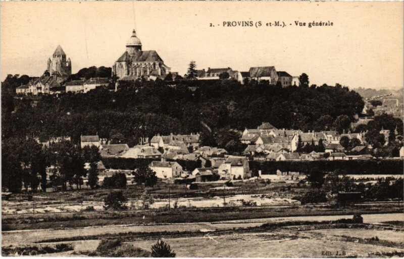 Carte postale ancienne Provins vue generale à Provins