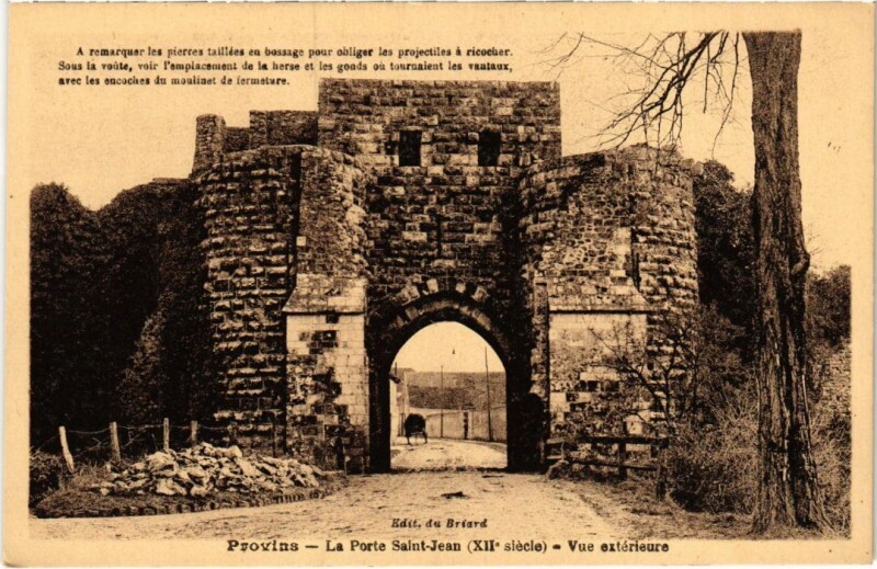 Carte postale ancienne Provins Porte Saint-Jean à Provins