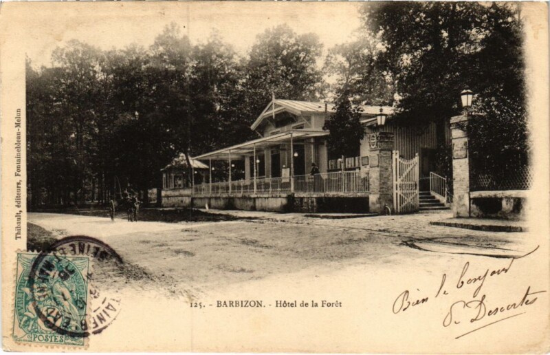 Carte postale ancienne Barbizon Hotel de la Foret à Barbizon