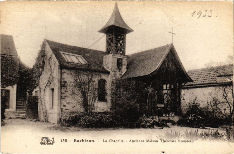 Carte postale ancienne Barbizon La Chapelle à Barbizon
