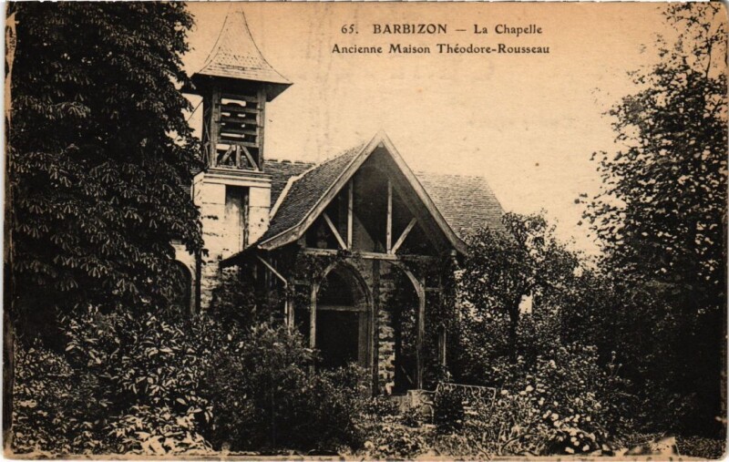 Carte postale ancienne Barbizon La Chapelle à Barbizon