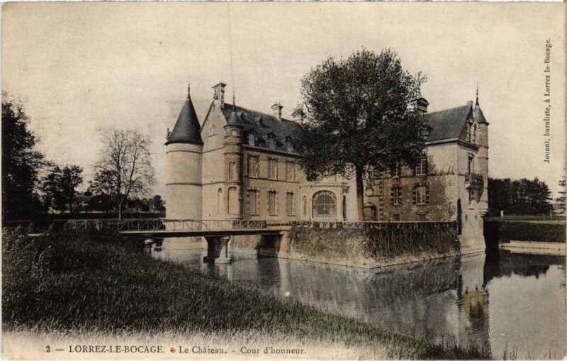 Carte postale ancienne Lorrez le Bocage Le Chateau