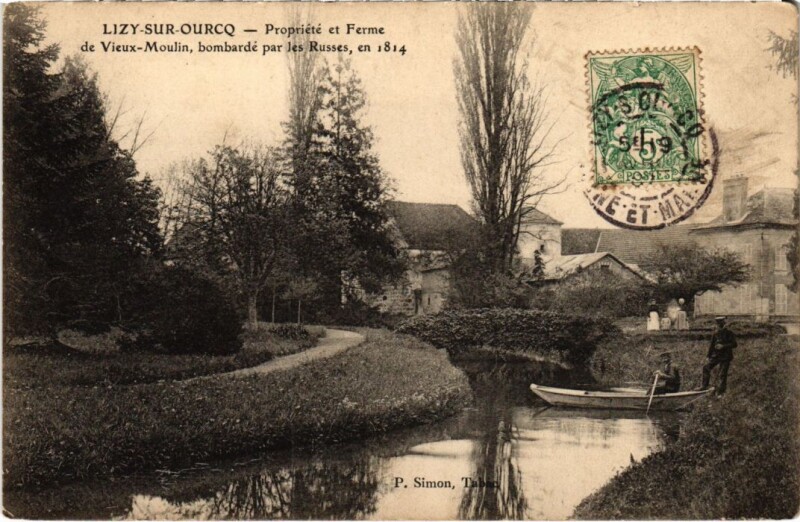 Carte postale ancienne Lizy sur Ourcq Propriete et Ferme de Vieux Moulin à Lizy-sur-Ourcq