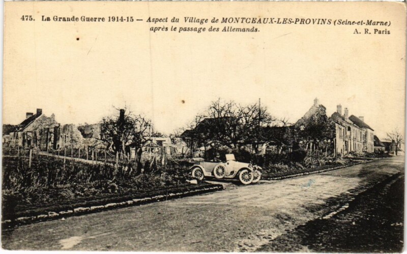 Carte postale ancienne Montceau Aspect du Village