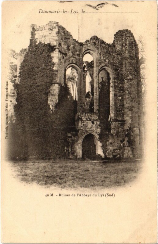 Carte postale ancienne Dammarie les Lys Ruines de l'Abbaye à Dammarie-les-Lys