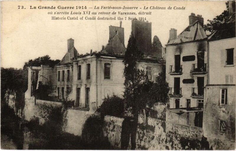 Carte postale ancienne La Ferte sous Jouarre Le Chateau de Conde à Jouarre