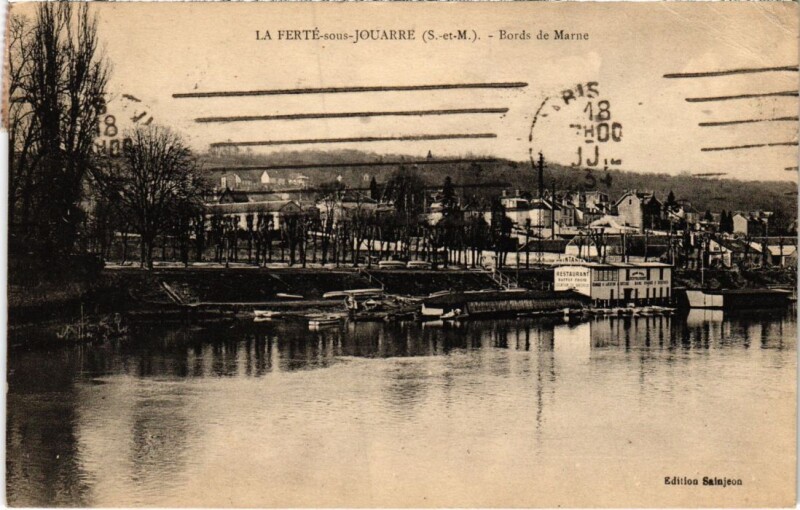 Carte postale ancienne La Ferte sous Jouarre Bords de Marne à Jouarre