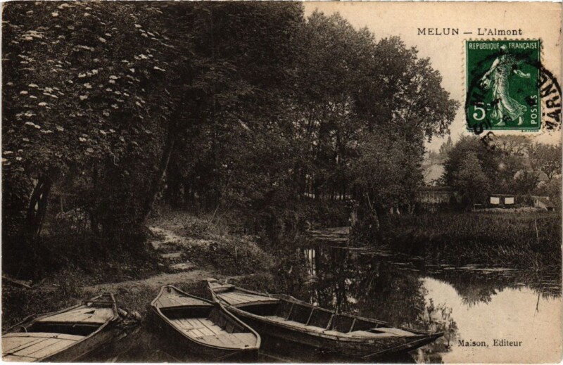Carte postale ancienne Melun Almont à Melun