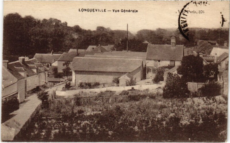 Carte postale ancienne Longueville vue generale à Longueville