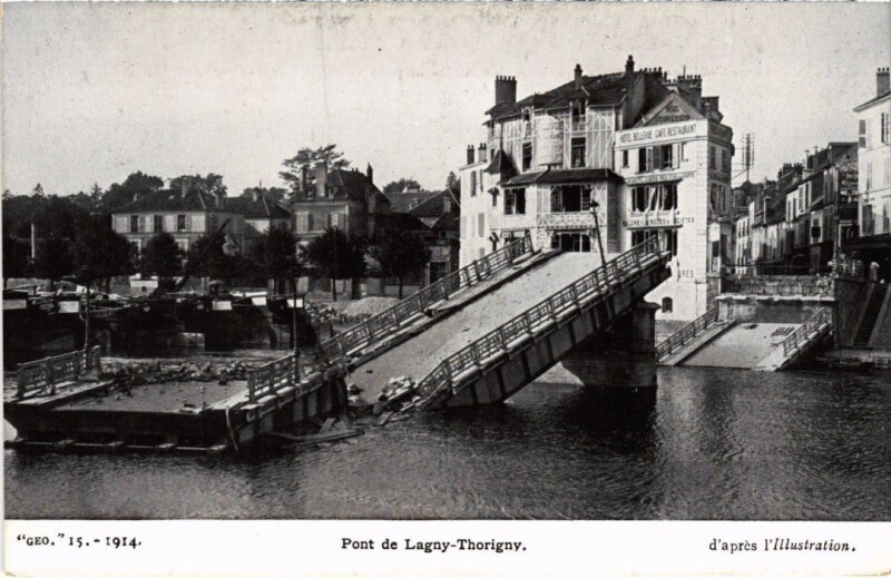 Carte postale ancienne Lagny Le Pont