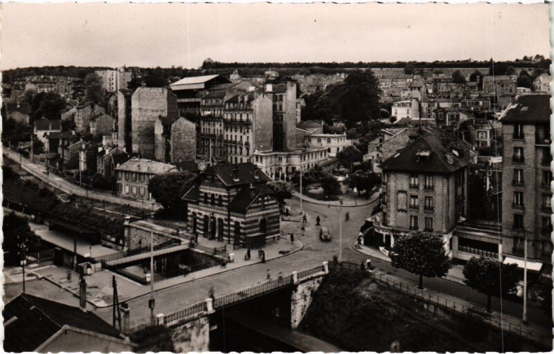 Carte postale ancienne Meudon La Gare de Meudon-Val-Fleury à Meudon